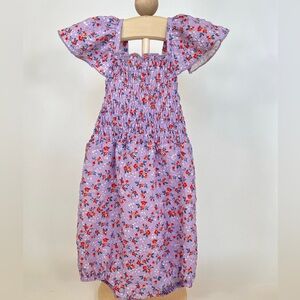 NWOT Lilac Floral Smocked Kids One-Piece Romper